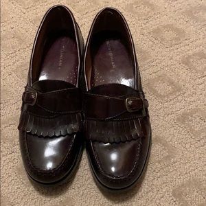 Bostonian Burgundy 9.5M Buckle/Kilt Loafer